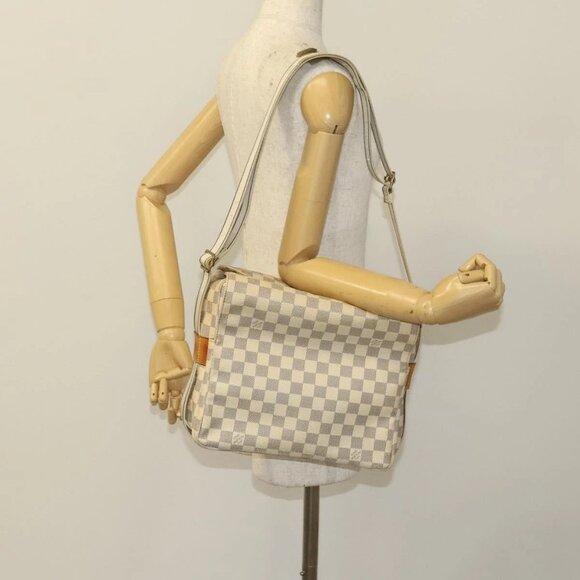 LOUIS VUITTON Damier Azur Naviglio Shoulder Bag N51189 LV Auth 131659 - Picture 14 of 16